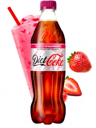 Coca Cola DIET Sabor Fresa 500 ml.