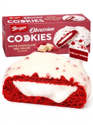 Cookies Red Velvet Choco Blanco y Nata 128g.
