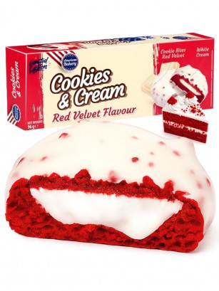 Cookies Red Velvet Choco Blanco y Nata | American Bakery 96g.