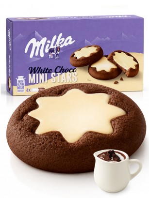 Mini Cookies Stars de Cacao con Crema de Leche Milka 150g.