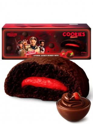 Cookies de Cacao Rellenas de Fresa | Stranger Things 135g.