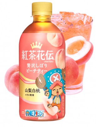 Té Negro y Melocotón Japonés (Momo) | Crafty | One Piece | 3 Diseños Aleatorios 440 ml.