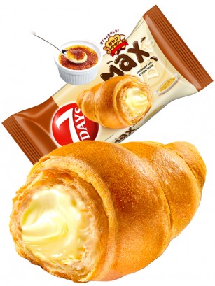 Cruasán de Créme Brûlée (Crema Catalana) | Max | 7 Days Mondelez 92g.