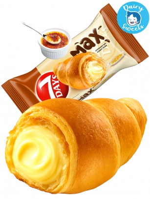 Cruasán de Créme Brûlée (Crema Catalana) | Max | 7 Days Mondelez 92g.