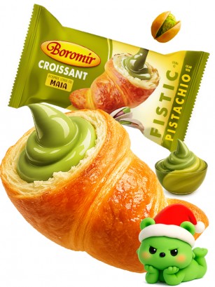 Cruasán relleno de Pistacho | Dairy Sweets 60g.