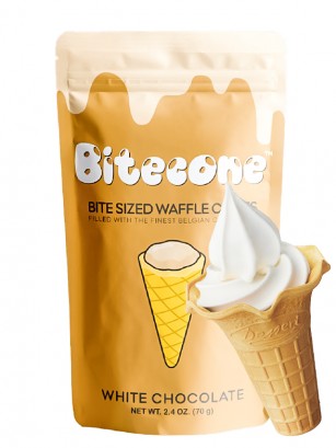 Cucuruchos de Chocolate Blanco | Bitecone 70 grs.