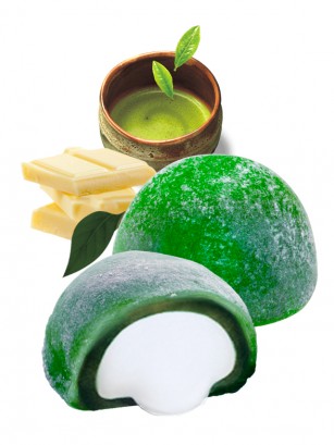 Daifuku Mochi de Té Verde Matcha con Chocolate Blanco | Unidad