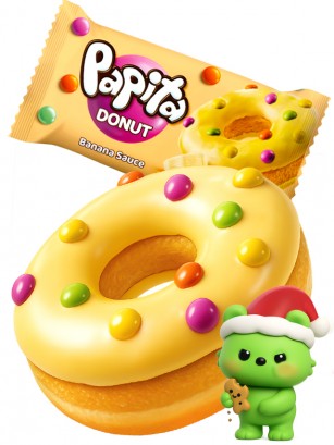 Donut con Crema de Plátano | Dairy Sweets 40g.