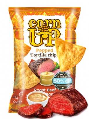 Nachos Corn Up Roast Beef & Mostaza | Sin Gluten 60g.