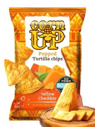 Nachos Corn Up Yellow Cheddar | Sin Gluten 60g.