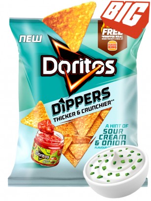 Doritos Dippers de Salsa Crema Agria | Family Bag 185 grs.