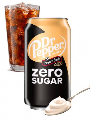 Dr. Pepper ZERO Cream Soda | Helado de vainilla 330 ml.