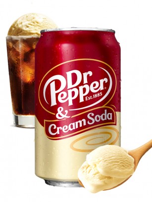 Dr. Pepper USA Cream Soda 355 ml.