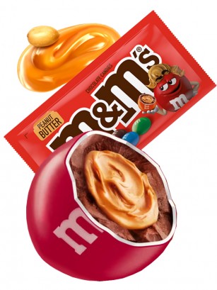 M&M's de Chocolate rellenos de Crema de Cacahuete 46g.