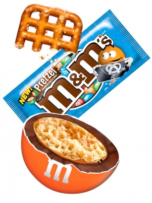 M&M's de Chocolate rellenos de Pretzel 32 grs