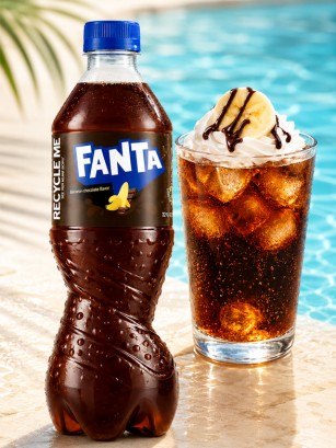 Fanta Banana Chocolate | Refresco Sabor Plátano y Chocolate 500 ml