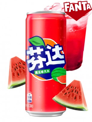 Fanta China de Sandía | Sin Azúcar 330 ml.