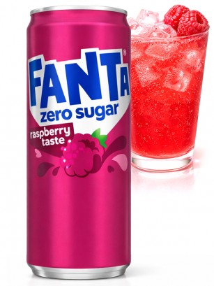 Fanta Frambuesa | Sin Azúcar 330 ml.