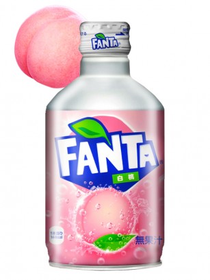 Fanta Japonesa de Melocotón Rosado Momo Botella 300 ml.