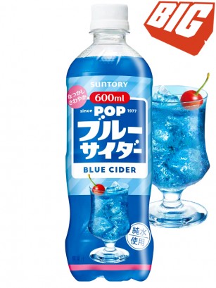 Refresco Blue Ramune Soda | Suntory Pop 600 ml.