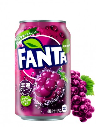 Fanta Japonesa de Uva 350 ml.