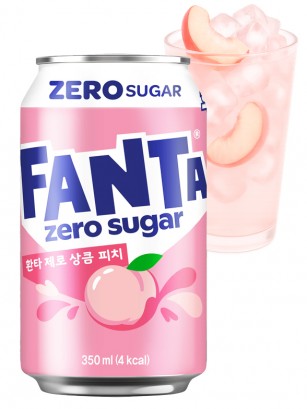 Fanta Corea de Melocotón Blanco 350ml.