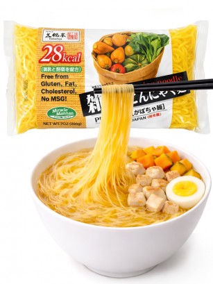 Fideos de Konjac, Natural Shirataki con Calabaza 200g.
