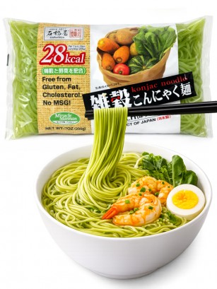 Fideos de Konjac | Natural Shirataki con Espinacas 200g.