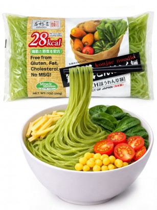 Fideos de Konjac | Natural Shirataki con Espinacas 200g.