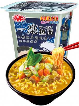 Fideos Ramen Cup Pollo al Curry | Edición Naruto Yile | Edición Limitada 100 grs.