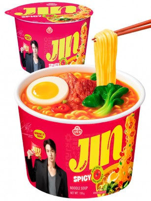 Fideos Ramen Coreanos Jin Ramyun Red Bowl | Picante 110g.