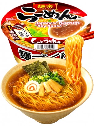 Fideos Ramen de Shoyu Dashi no Moto Artesano | Menraku Selected 76g.