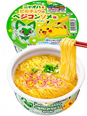 Fideos Ramen de Consomé y Pollo Sapporo Ichiban | Edición Pokémon 67 grs.