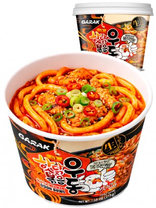 Fideos Udon Frescos Coreanos de Pollo Picante Bowl | Garak 215g.