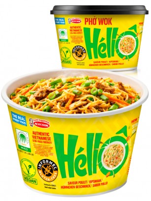 Wok Vietnamita Tallarines de Arroz y Pollo Pho Wok | 76g. | Sin Gluten