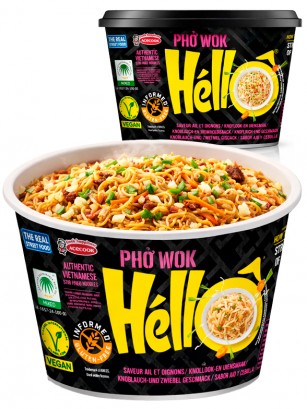 Wok Vietnamita Tallarines de Arroz con Pollo y Cebolla Pho Wok | 76g. | Sin Gluten