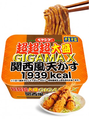 Fideos Yakisoba con Tempura X3 GIGAMAX ENORME | MAXI Kansai 413 grs.