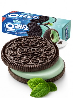 Oreo Coreanas de Menta y Chocolate 80g.