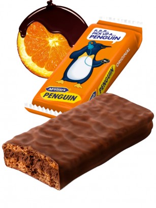 Galleta de Cacao y Naranja rellena de Chocolate | Penguin | Unidad