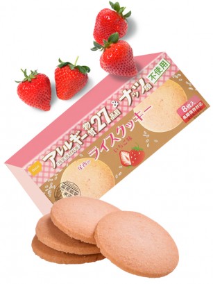 Galletas de Arroz de Niigata con Fresas 48 grs.