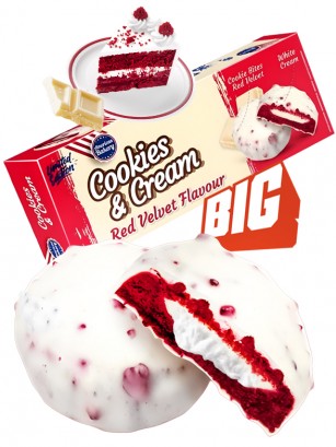 Cookies Red Velvet Choco Blanco y Nata | American Bakery 96g.