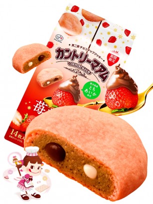 Cookies Pekochan de Fresas Tochiaika con Chocolate y Doble Lagrimas 140g.