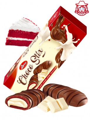 Sticks Cookies Red Velvet, Chocolate Blanco y Crema de Cacao | Daisy 200 grs.