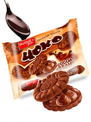 Galletas Sandwich de Chocolate con Crema de Chocolate 78 grs