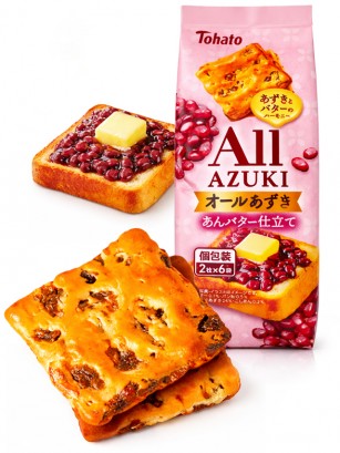 Hojaldradas  Sabor Tostadas de Azuki y Mantequilla | Ogura Toast | Tohato 85g.
