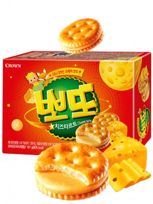 Galletas Saladas Coreanas de Crema de Queso Dulce 161g.