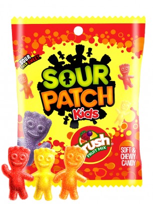 Chuches Sour Patch Kids | Sabores Refresco | Crush Fruit Mix 141 grs.