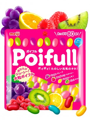 Grageas Gummy Candy sabor Frutas | Meiji | 80 grs