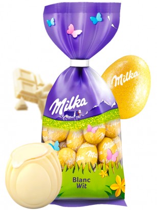 Mini Huevos de Chocolate Blanco | Milka 100 grs.