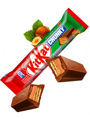 Gran Kit Kat de Chocolate con Avellanas | (Estilo Nutella) 42 grs